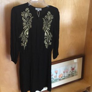Black and Gold World Market Dress - L/XL